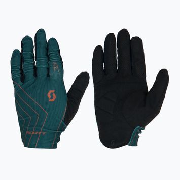 Men's cycling gloves SCOTT RC Team aruba green/braze orange