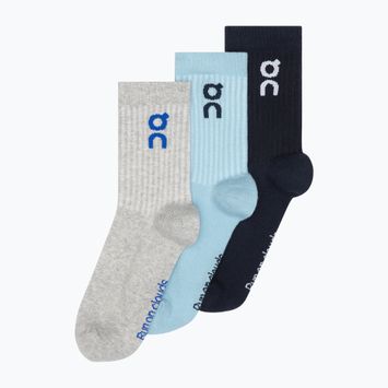 Socks On Logo High 3 pairs wash/navy