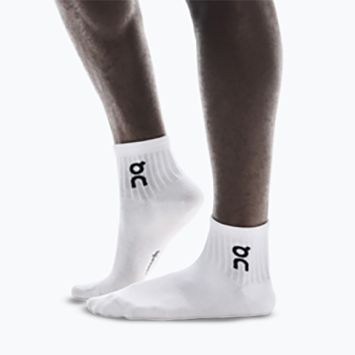 Socks On Running Logo Sock Mid 3 pairs white