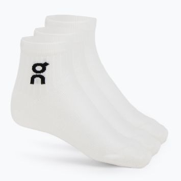 Socks On Running Logo Sock Mid 3 pairs white