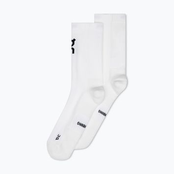 On Core Run High running socks 2 pairs white