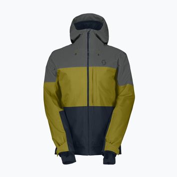 Men's Ski Jacket SCOTT Ultimate Dryo 10 shadow grey/meadow green