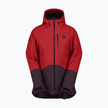 Women's Ski Jacket SCOTT Ultimate Dryo Ripstop power red/rich purple