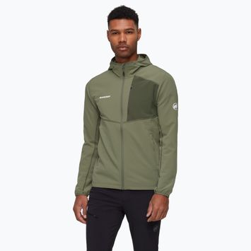 Women's trekking sweatshirt Mammut Madris Light ML Hooded marsh