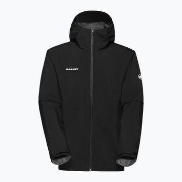 Men's Mammut Linard Light HS Hooded rain jacket black