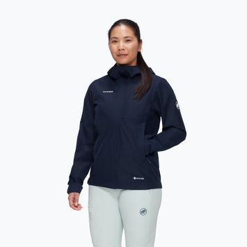 Mammut Treeline Light HS Hooded marine women's rain jacket