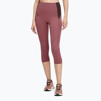 Women's On Movement 3/4 cherry/ox leggings