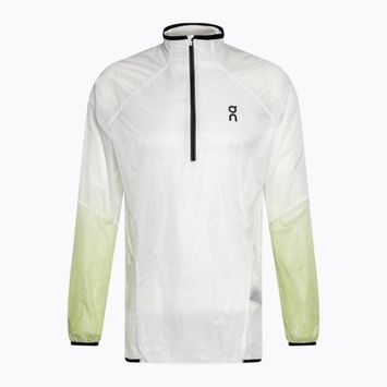 Men's On Running Zero white/meadow running jacket