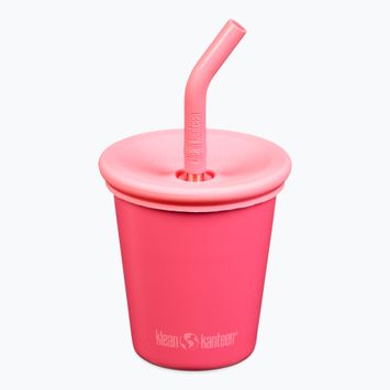 Klean Kanteen Kid's Steel Straw Lid mug 296 ml rouge red