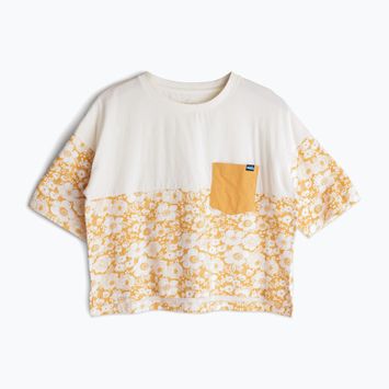 KAVU women's t-shirt Bondi gold bloom