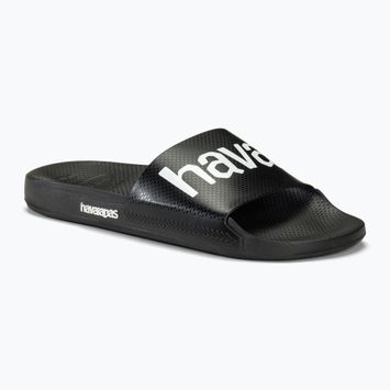 Havaianas Classic Logomania slides black / black