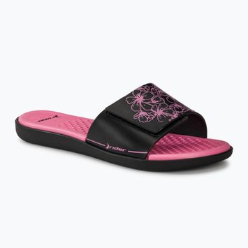 Women's RIDER Pool V black/pink slides