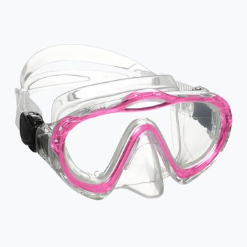 Mares Sharky Junior pink/clear children's snorkel mask