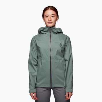 Women's Black Diamond Stormline Stretch Rain Jacket Green APM6973053LRG1