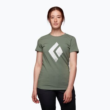 Black Diamond Chalked Up women's climbing t-shirt green AP7300523053