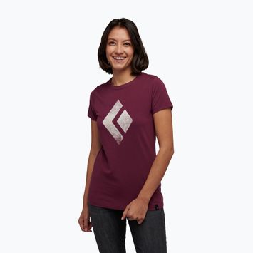 Women's climbing T-shirt Black Diamond Chalked Up purple AP7300525016LRG1