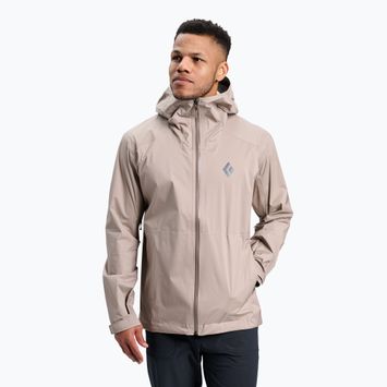 Men's Black Diamond Fineline Stretch Shell moonstone rain jacket