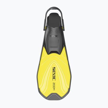 SEAC Zoom yellow snorkel fins