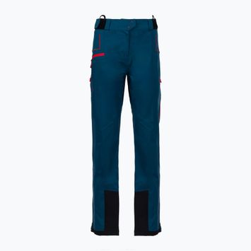 Women's La Sportiva Crizzle EVO Shell storm blue/cherry tomato hiking trousers with membrane