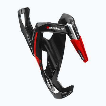 Elite Custom Race+ bottle cage black glossy/red graphic