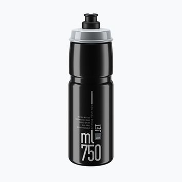 Elite Jet bicycle bottle 750 ml black/grey logo