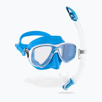 Cressi Marea + Gamma blue diving set