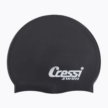Cressi Silicone swimming cap black XDF220
