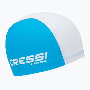 Cressi Tago azure/white children's swimming cap