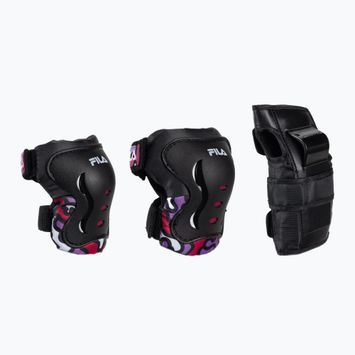 Set of children's protectors FILA FP Gears black/pink
