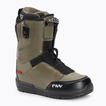 Men's snowboard boots Northwave Freedom SLS green forest/black