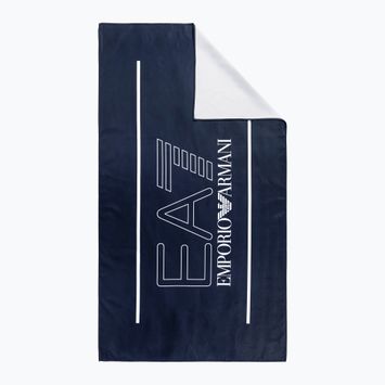 EA7 Emporio Armani Water Sports Active towel navy blue w/white logo