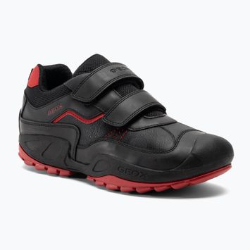 Geox New Savage junior shoes black/red