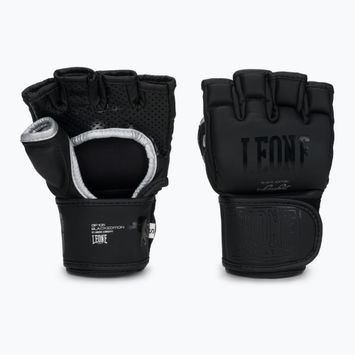 LEONE 1947 Black Edition MMA grappling gloves black GP105