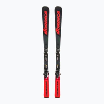 Children's downhill skis Nordica Doberman Combi Pro S + J7.0 FDT black/red