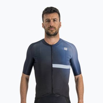 Men's Sportful Bomber cycling jersey navy blue 1122029.002