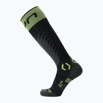 Men's UYN Ski One Merino black/lime ski socks