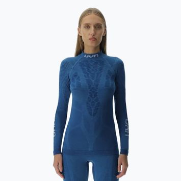 Women's thermoactive longsleeve UYN Elevation Biomorph LS Turtle Neck blue atoll