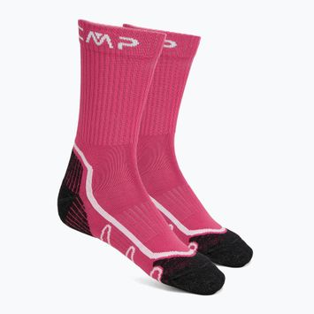 CMP Trekking Poly Mid socks geraneo/bianco