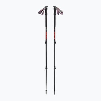 Fizan Elbrus trekking poles black-red S20 7507