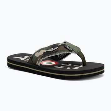 Men's Aeronautica Militare 251SC310CT3593 camouflage green flip flops
