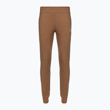 Women's EA7 Emporio Armani Train Logo Series Essential tan trousers