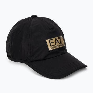 EA7 Emporio Armani Train Gold Label black baseball cap