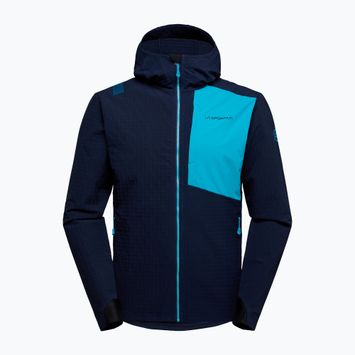 La Sportiva Descender Storm deep sea/tropic blue men's softshell jacket