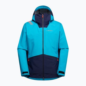 Men's La Sportiva Chaser Evo Shell skit jacket tropical blue/ deep sea