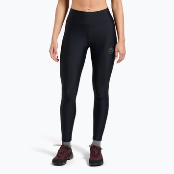 Women's climbing leggings La Sportiva Aerial black / aspen green