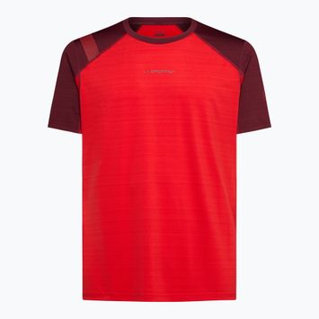 La Sportiva men's Sunfire mountain red / redwood T-shirt