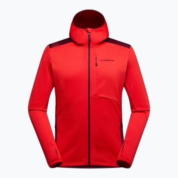 Men's La Sportiva Chill Thermal Hoody mountain red / redwood trekking sweatshirt
