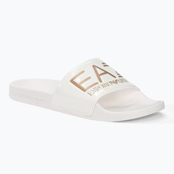 EA7 Emporio Armani Water Sports Visibility slides shiny white/rose gol