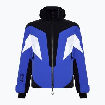 Men's ski jacket EA7 Emporio Armani Ski Cortina Colorblock Toray new royal blue