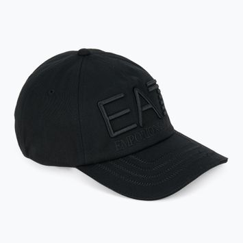 EA7 Emporio Armani Train Logo Series Embroidered baseball cap black